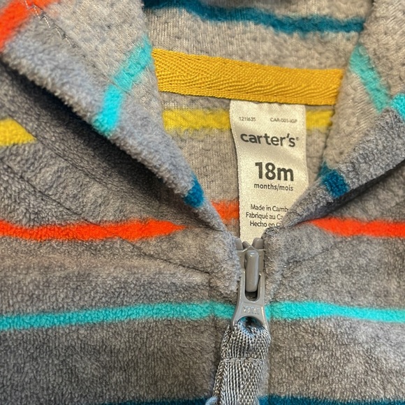 Carter’s zip up hoodie - Picture 2 of 2